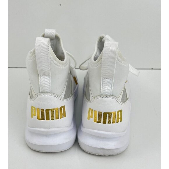 Puma Phenom Lux White Leather High Tops Womens Size 7.5 M - Picture 9 of 10